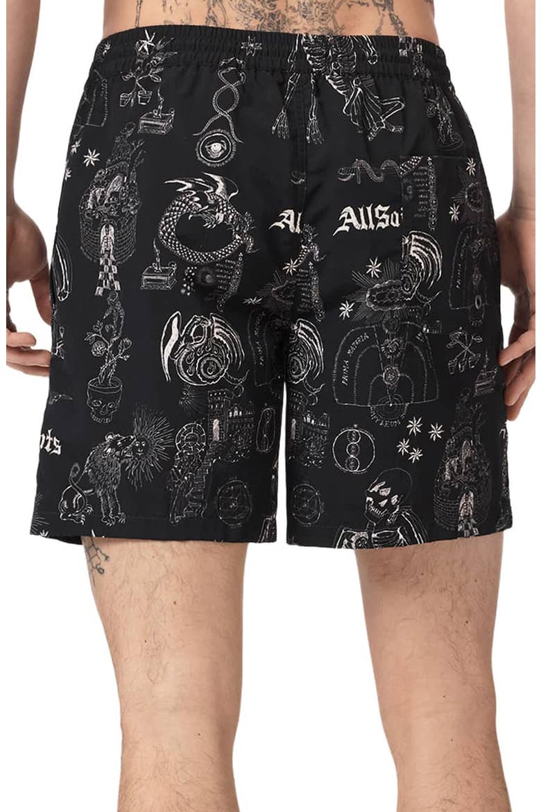 Terra Swim Trunks, Alternate, color, WASHED BLACK