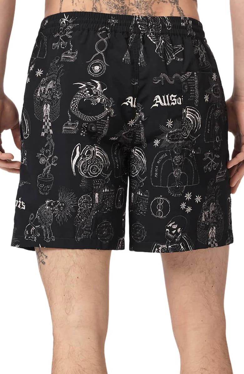 AllSaints Terra Swim Trunks, Alternate, color, 