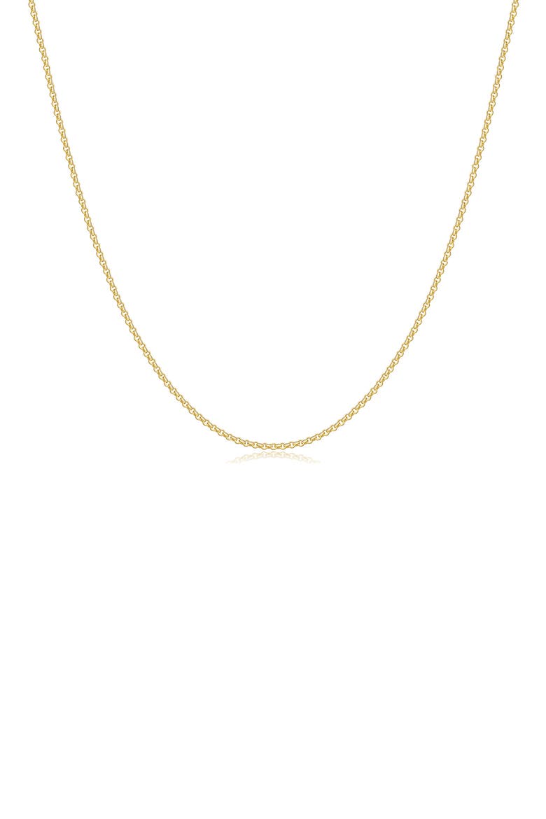 Classic Sterling Silver Chain Necklace, Main, color, GOLD