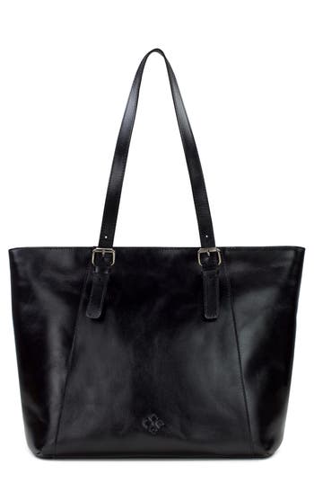 Patricia Nash Arlia Leather Tote Bag In Black