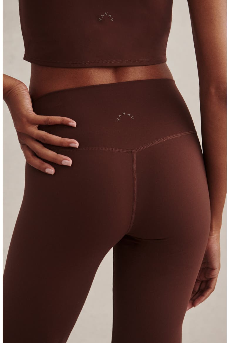 Always High Waist Flare Leggings, Alternate, color, MAHOGANY