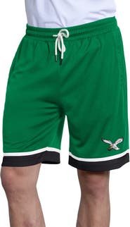 STARTER Men's Starter  Kelly Green Philadelphia Eagles Throwback Power Play Mesh Shorts