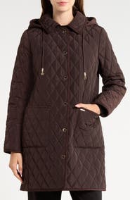 Michael Kors Quilted A-Line Coat