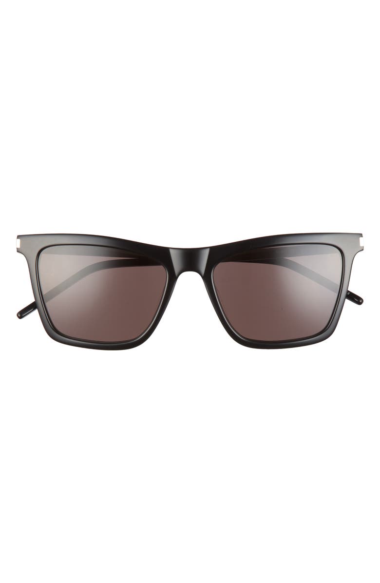 Saint Laurent 55mm Rectangular Sunglasses, Main, color, 