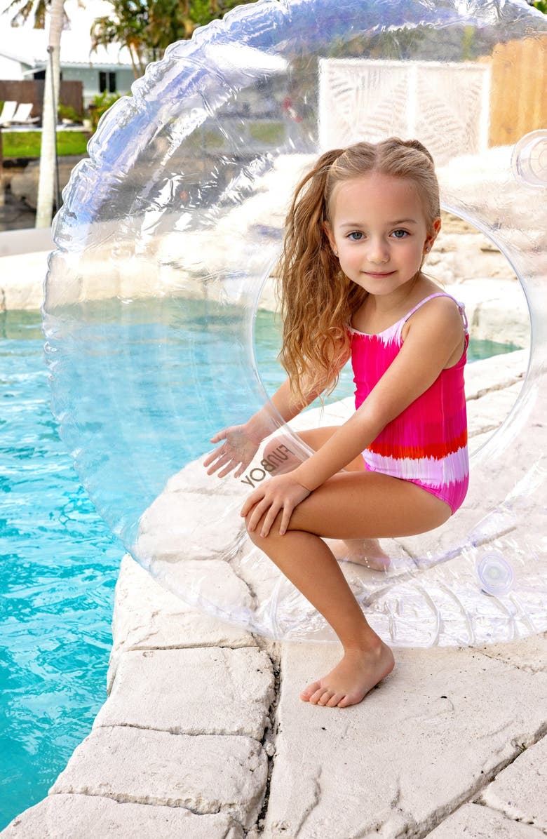 NoggiWear Dip Dye Bathing Suit, Alternate, color, Pink Ombre