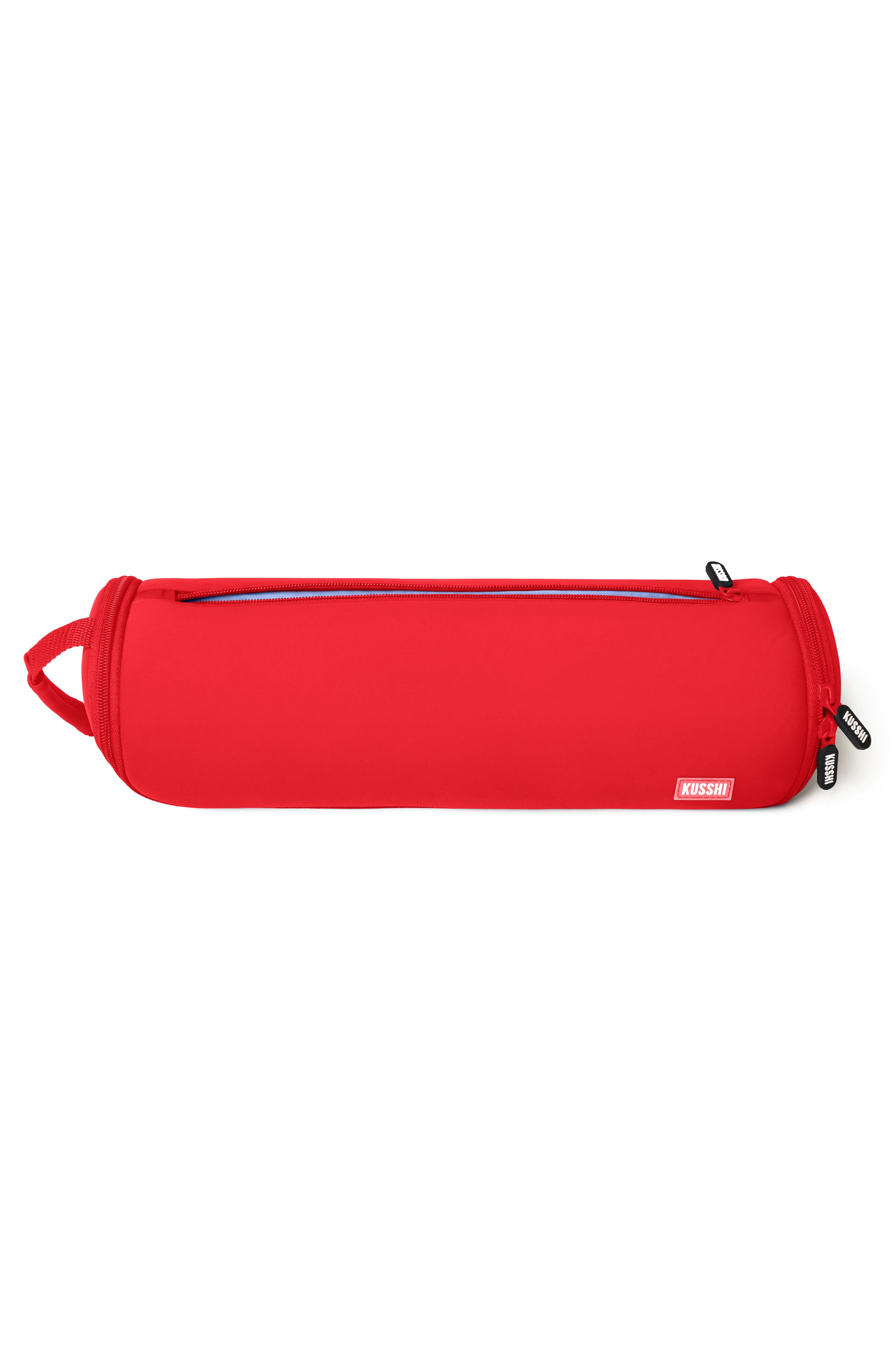 Travel Hair Tools Case, Alternate, color, CORAL RED/ PERIWINKLE
