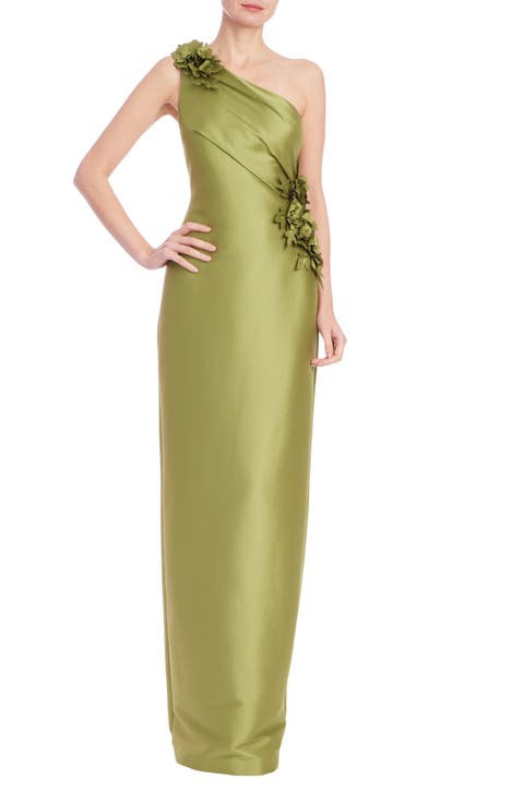 Floral Embellished Column Gown