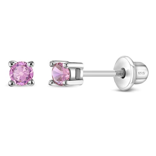In Season Jewelry My First Solitaire Earrings in Pink at Nordstrom