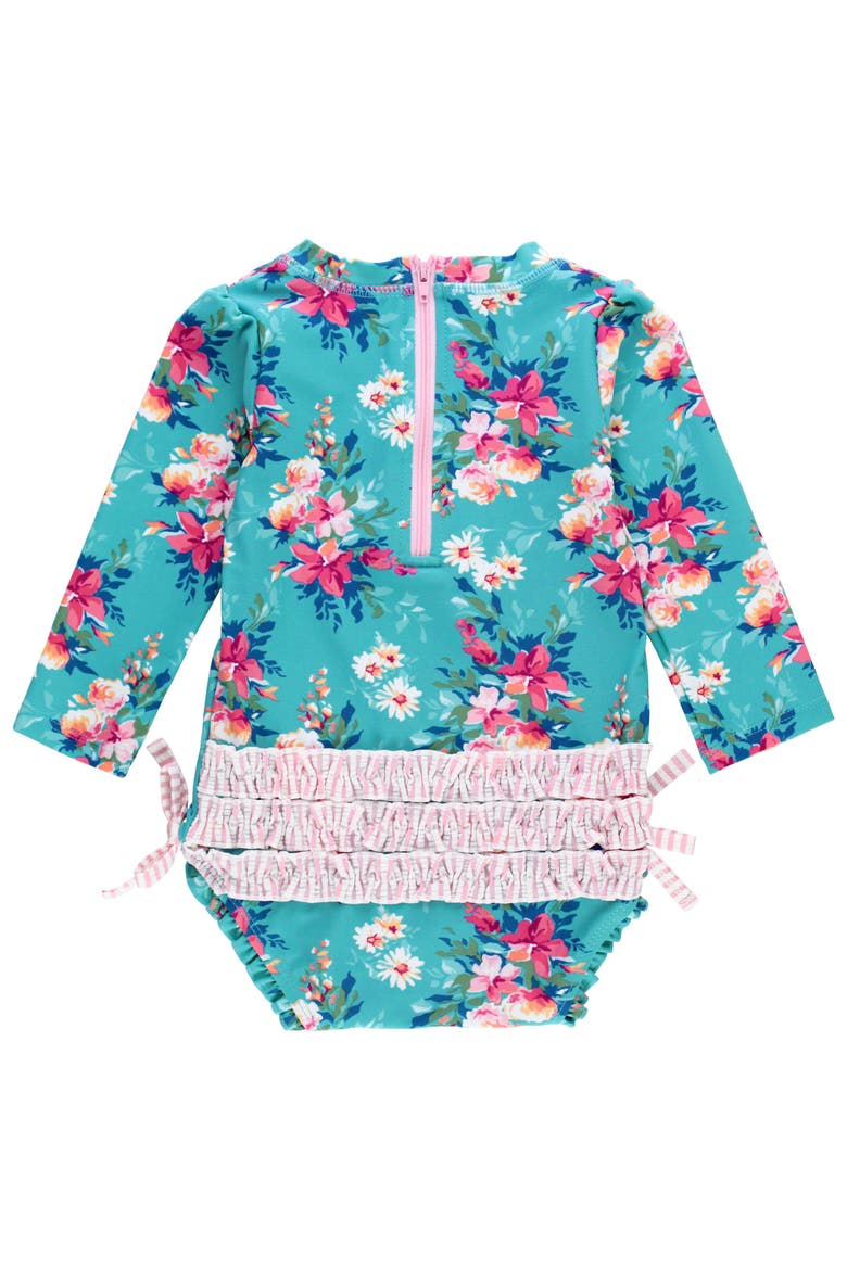 Long Sleeve UPF50 One Piece Rash Guard, Alternate, color, Fancy Me Floral