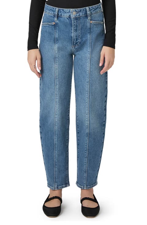 Alexis High Waist Ankle Barrel Leg Jeans (Anthia)