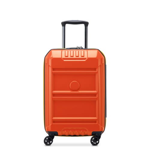 Delsey Paris Rempart Carry-on Hardside Expandable Luggage With Spinner Wheels In Orange