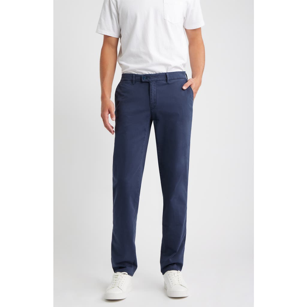 Brax Fabio Idx Flat Front Modern Fit Cotton Blend Chinos In Blue