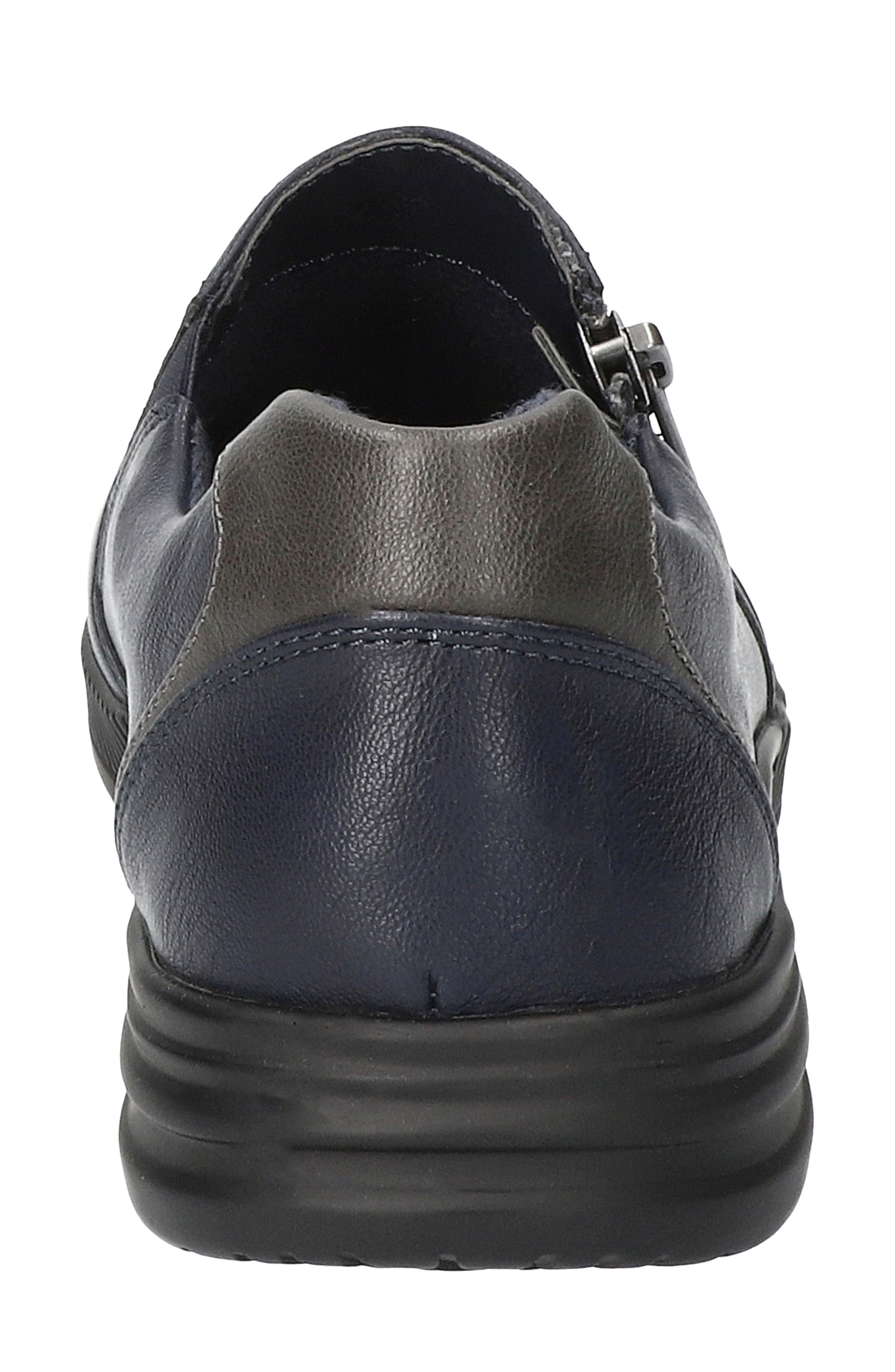 EASY STREET Karol Zip Sneaker, Alternate, color, Navy/Grey