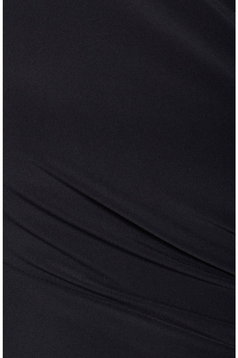Cutout Matte Jersey Gown, Alternate, color, BLACK
