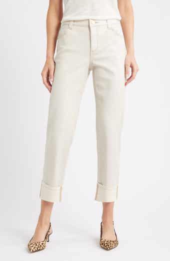 Wit & Wisdom High Waist Fray Hem Jeans