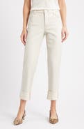 Wit & Wisdom High Waist Fray Hem Jeans