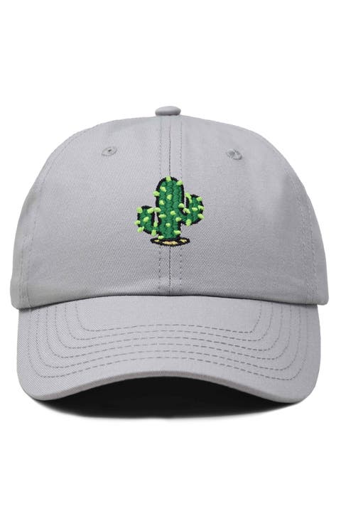 Cactus Embroidered Low Crown Cap