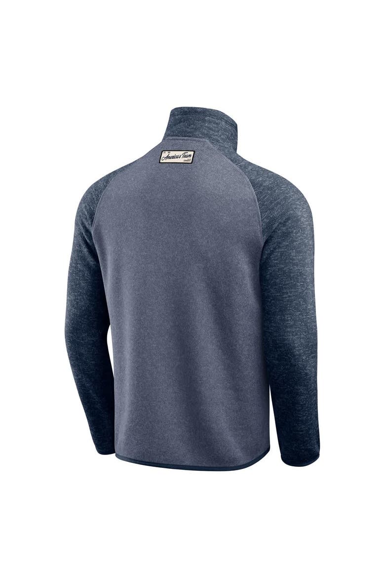 Men's Darius Rucker Collection by Fanatics Navy Dallas Cowboys Tonal Quarter-Zip Jacket, Alternate, color, Navy