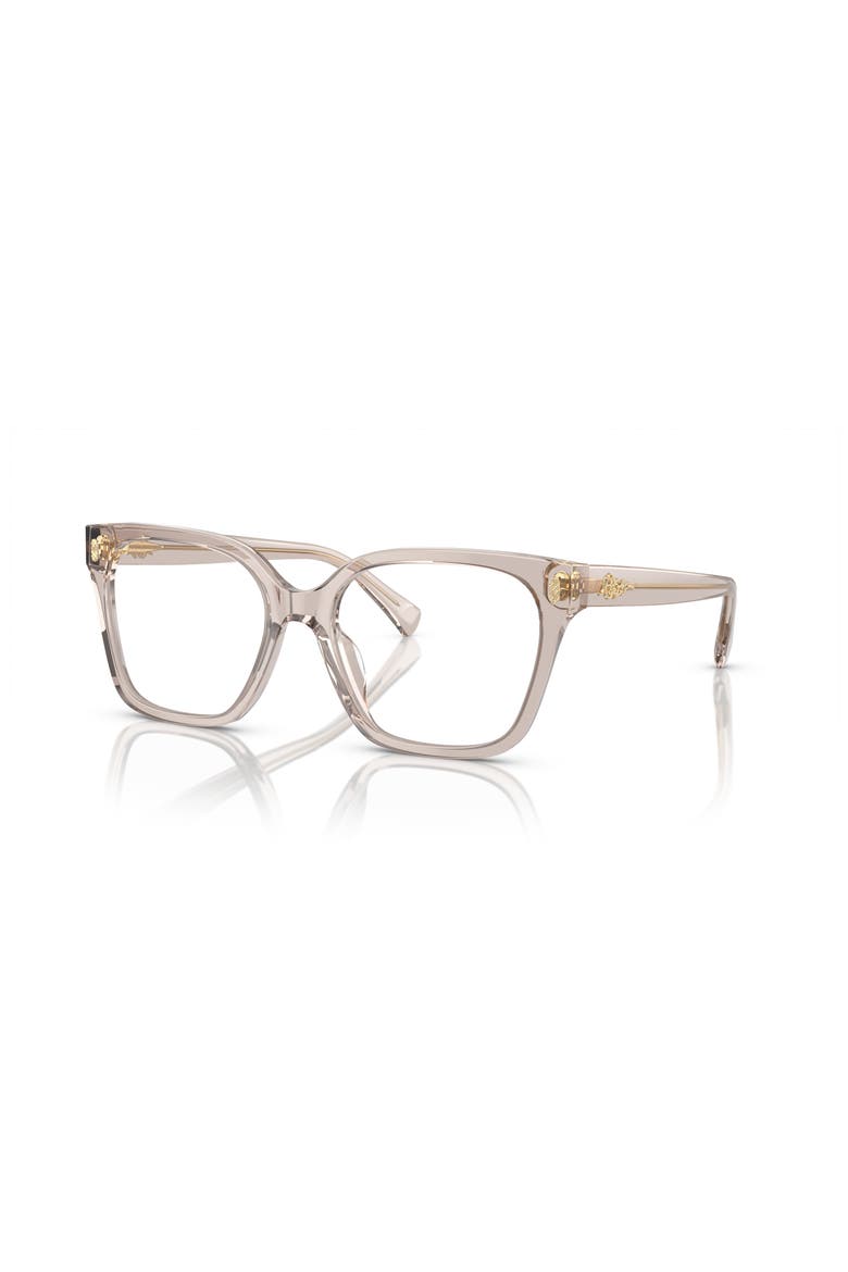 55mm Square optical glasses, Main, color, Beige