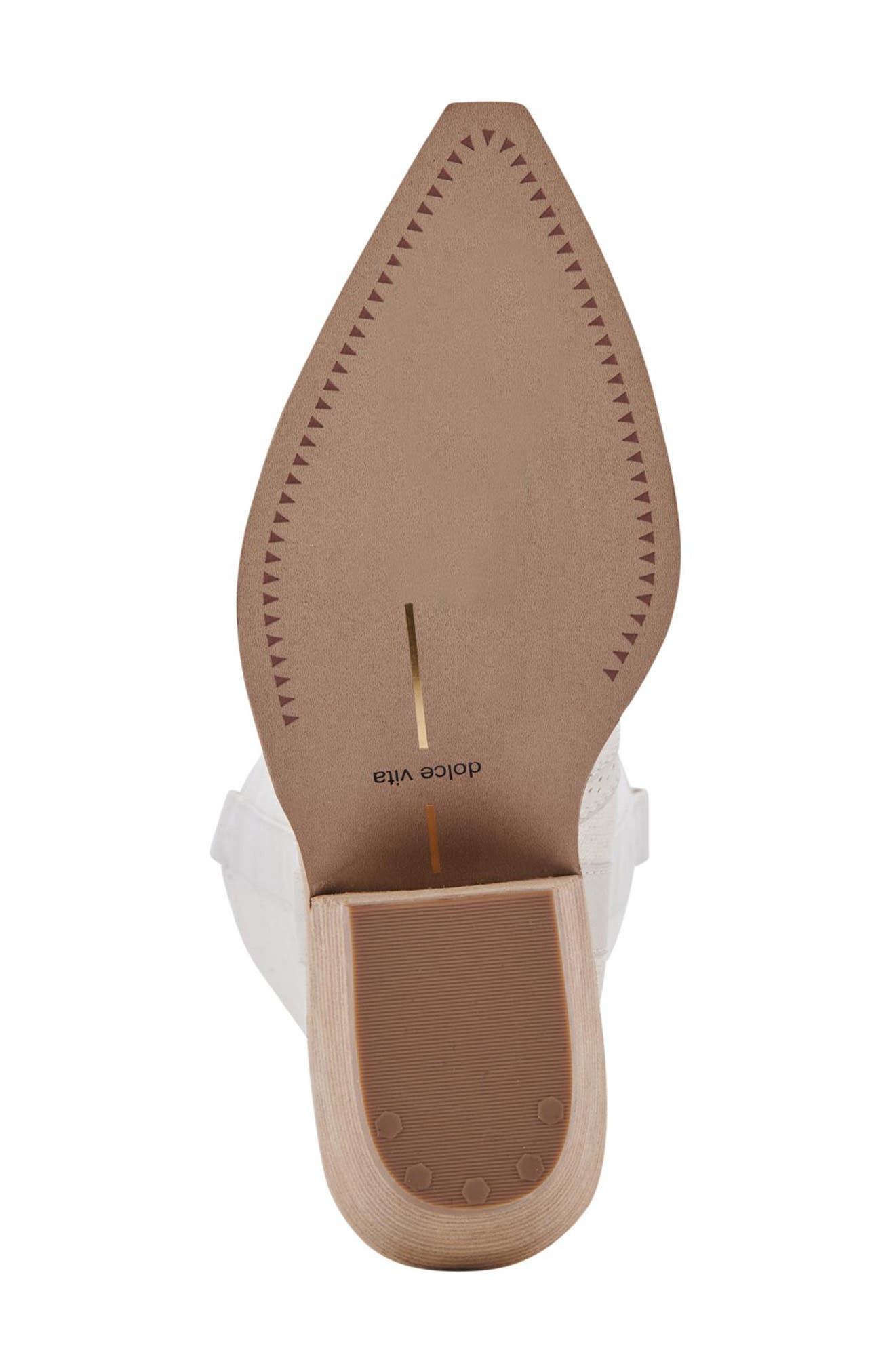 Navene Western Boot, Alternate, color, IVORY NUBUCK