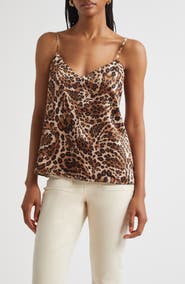 L'AGENCE Jane Print Silk Camisole