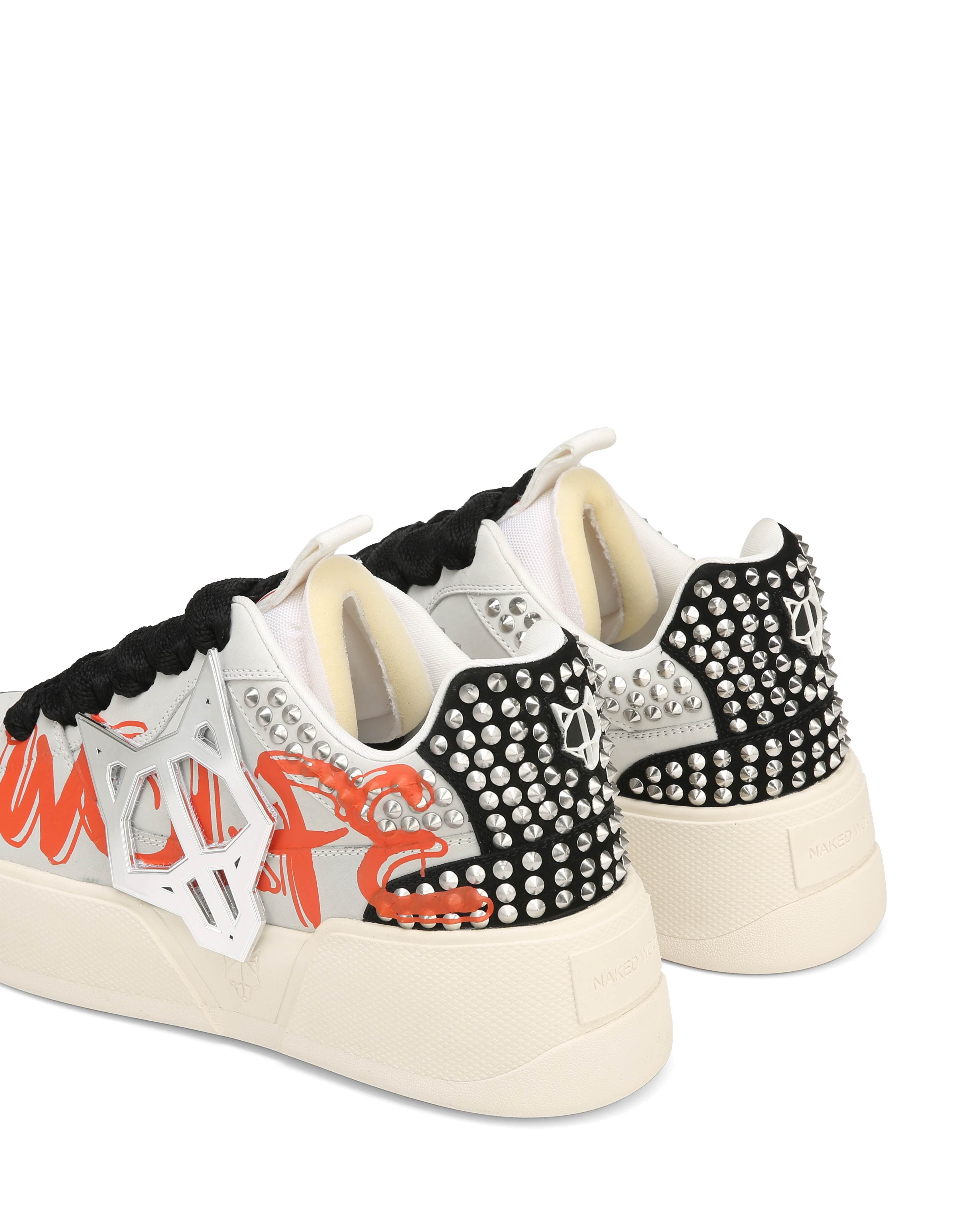 Naked Wolfe Kosa Sneaker, Alternate, color, Black/Orange