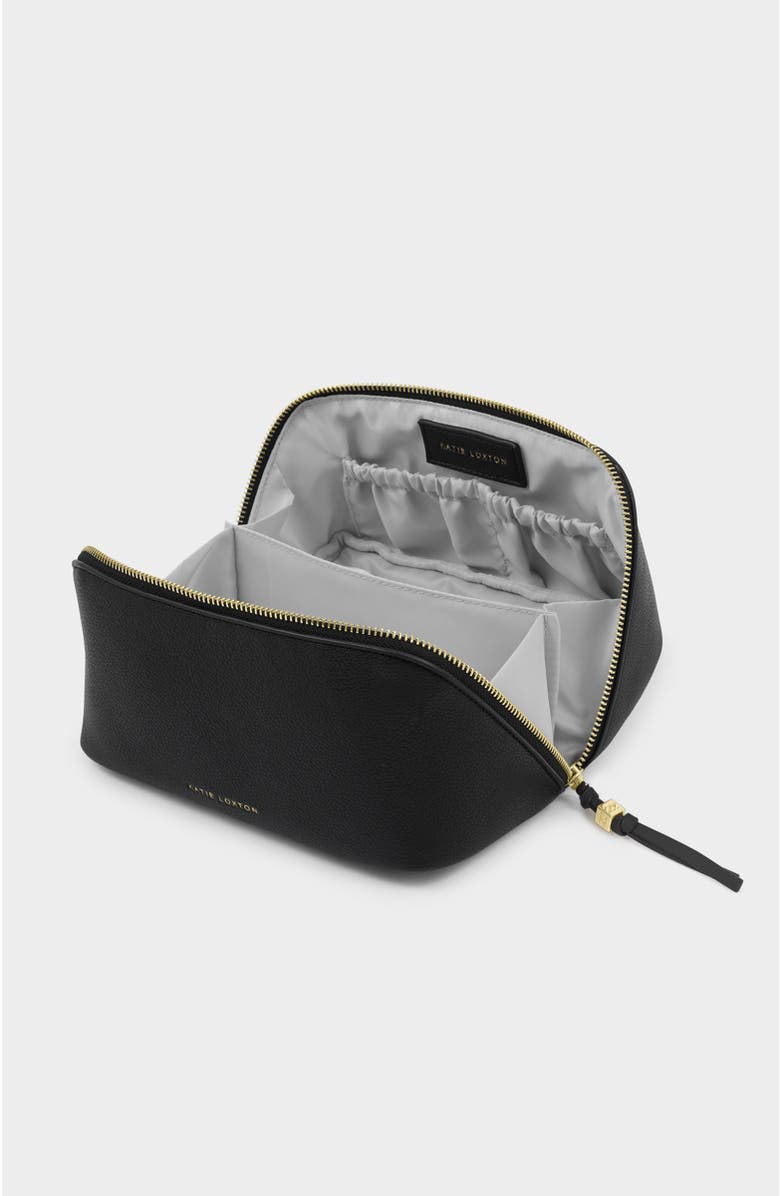 Katie Loxton Soho Medium Make Up / Wash Bag, Alternate, color, Black