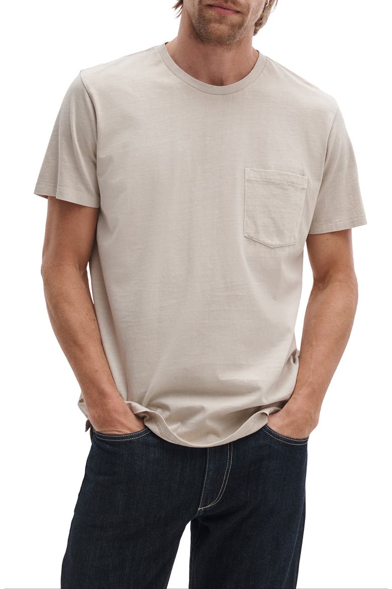 Classic Fit Garment Dye Pocket T-Shirt, Main, color, TAUPE