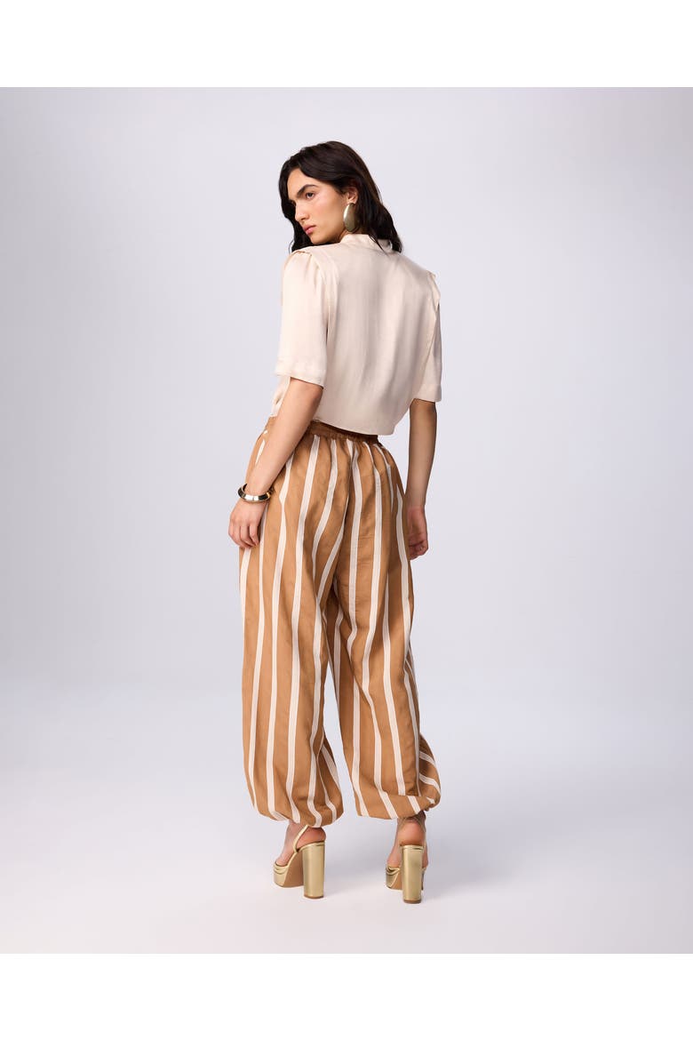 Phaenna Shoulder Pleat Tee, Alternate, color, Ivory