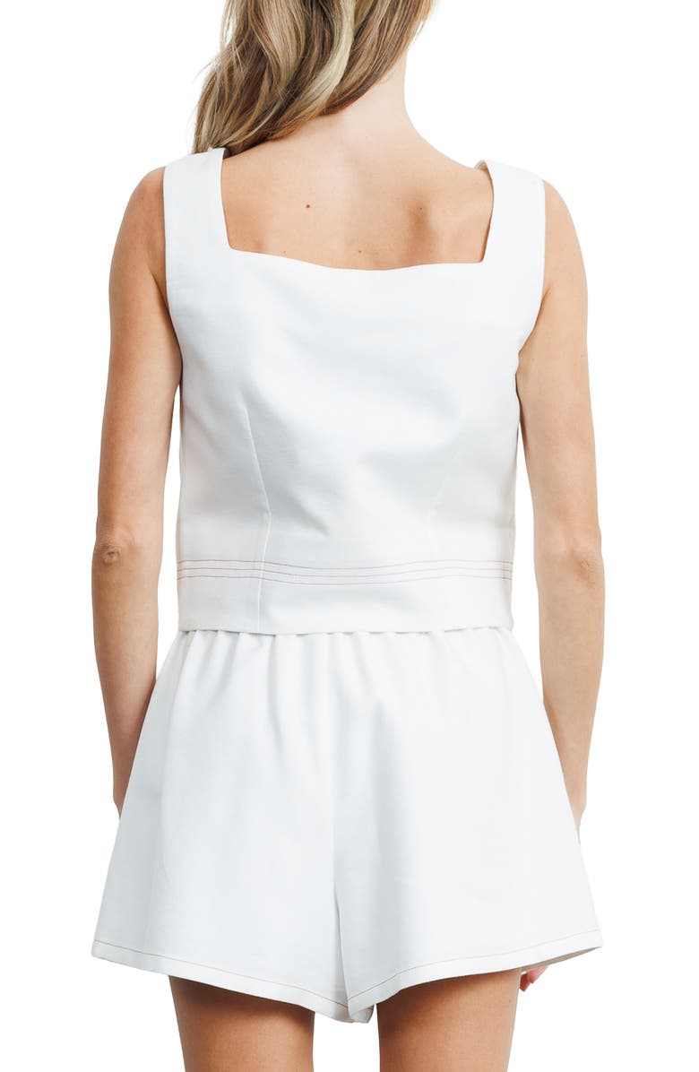 CIEBON Yesika Cotton Blend Top, Alternate, color, White