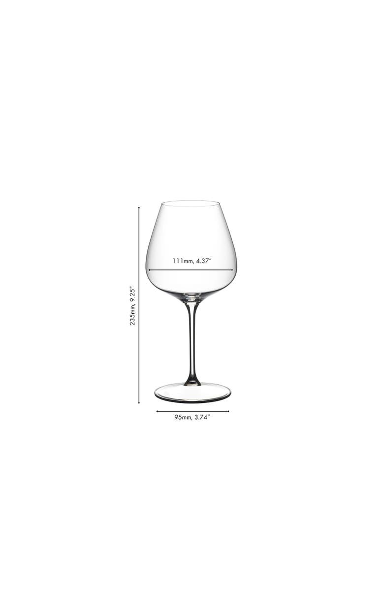 Riedel Grape@ Pinot Noir / Nebbiolo/ Aperitivo Glass, Set of 2, 26.5 ounce, Alternate, color, Clear