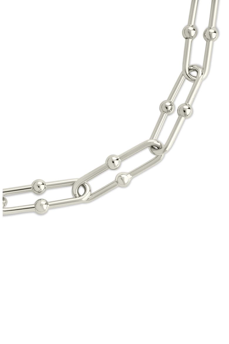 Joana Stirrup Link Chain Bracelet, Alternate, color, SILVER