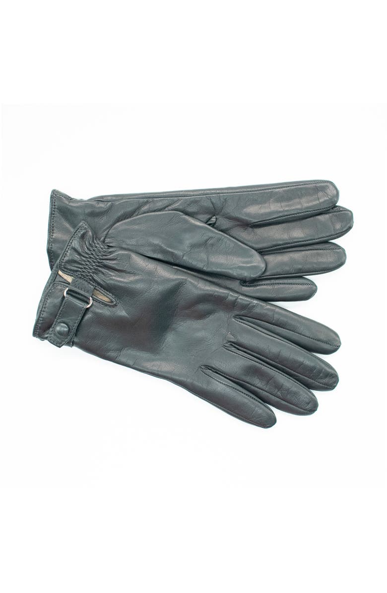 Portolano Leather gloves with belt, Alternate, color, Cincilla