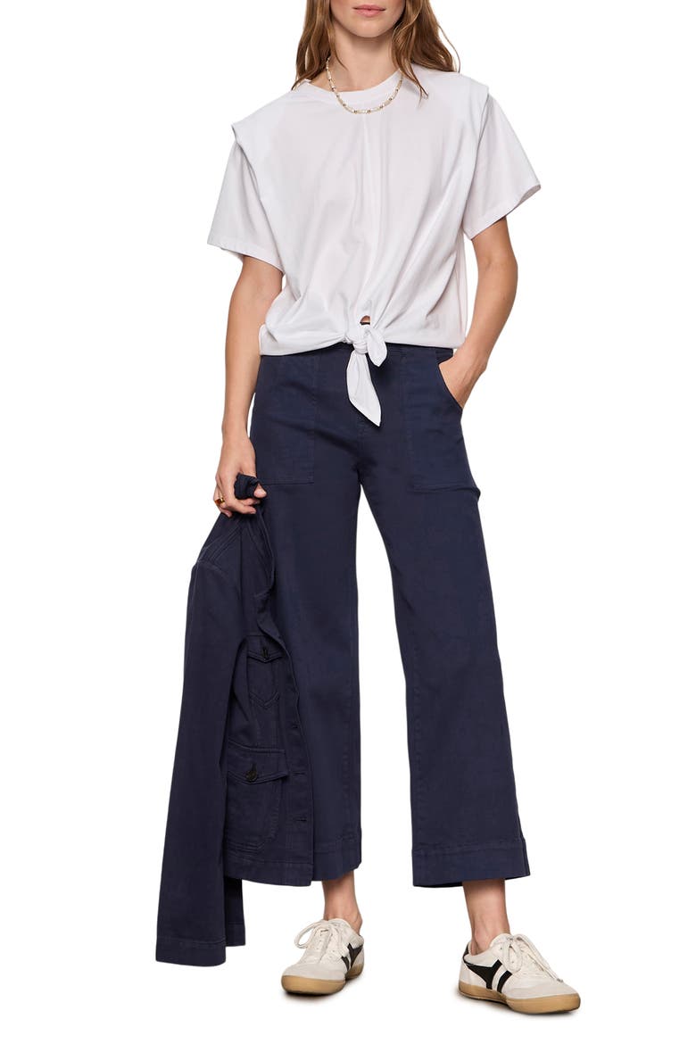 Good to Go Tie Hem T-Shirt, Alternate, color, WHITE