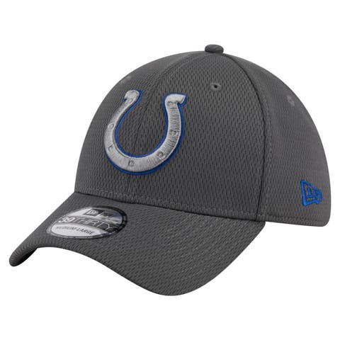Men's New Era Graphite Indianapolis Colts  Main 39THIRTY Flex Hat