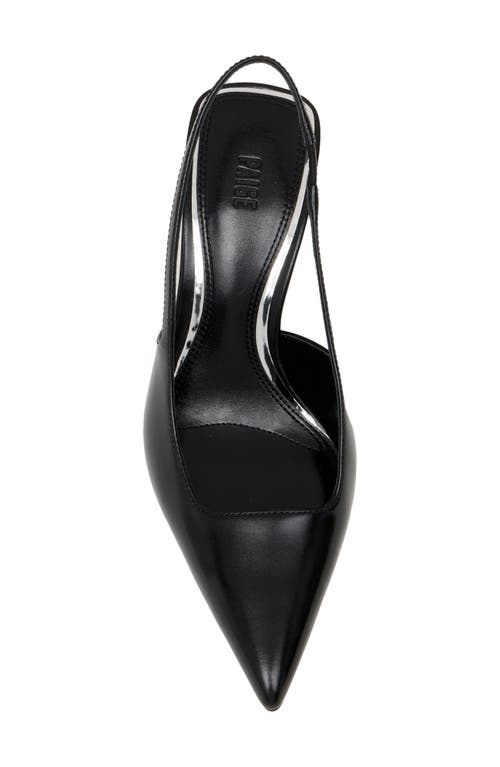 Paige Sienna Slingback Pointed Toe Pump In Black