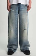 RtA Franco Distressed Wide Leg Jeans