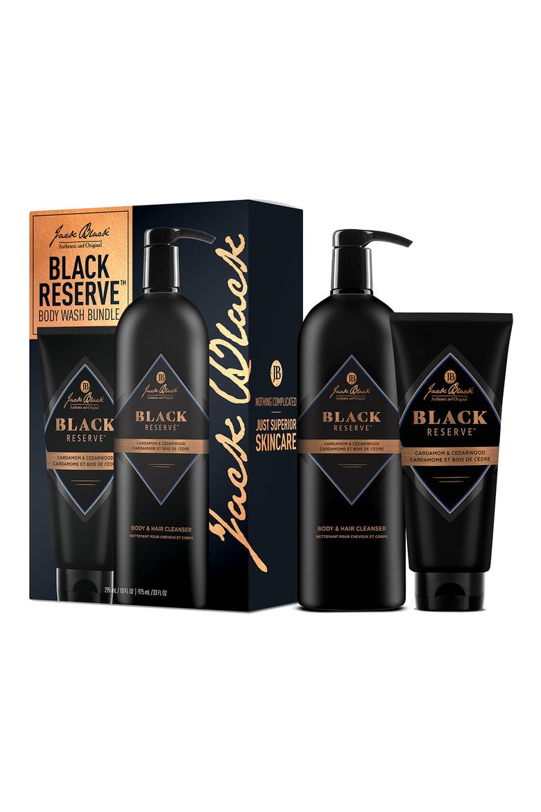 Black Reserve Body & Hair Cleansers Bundle Set $76 Value (Men