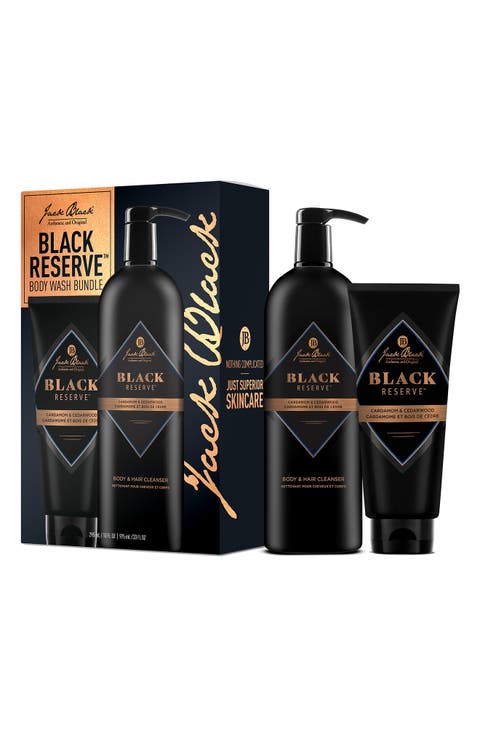 Black Reserve Body & Hair Cleansers Bundle Set $76 Value