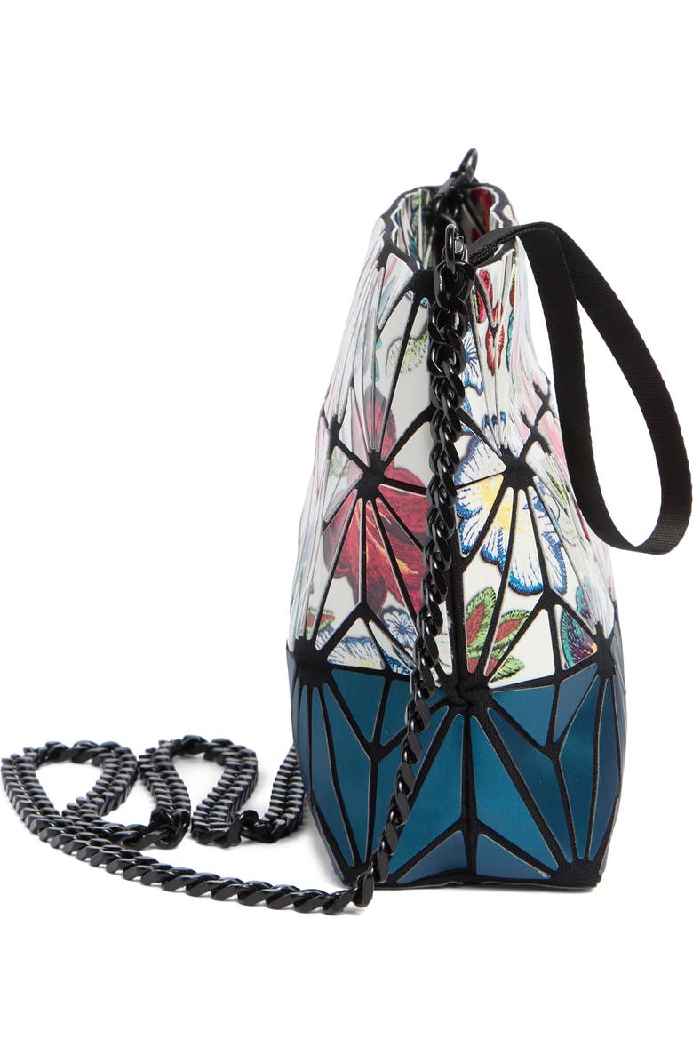 PATRIZIA LUCA Two-Tone Mosaic Clutch, Alternate, color, White Floral