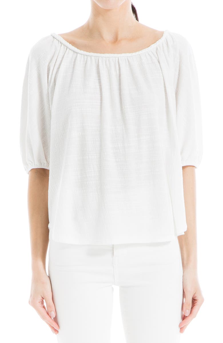 MAX STUDIO Bubble Sleeve Knit Top, Main, color,