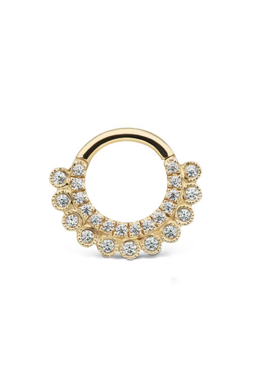 MARIA TASH Apsara Cubic Zirconia Hoop Earring in Yellow Gold  product