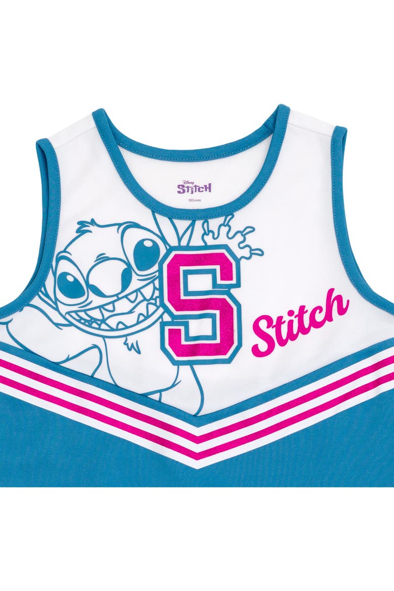 Lilo & Stitch Cheerleader Dress and Headband Set, Alternate, color, Stitch Varsity Blue