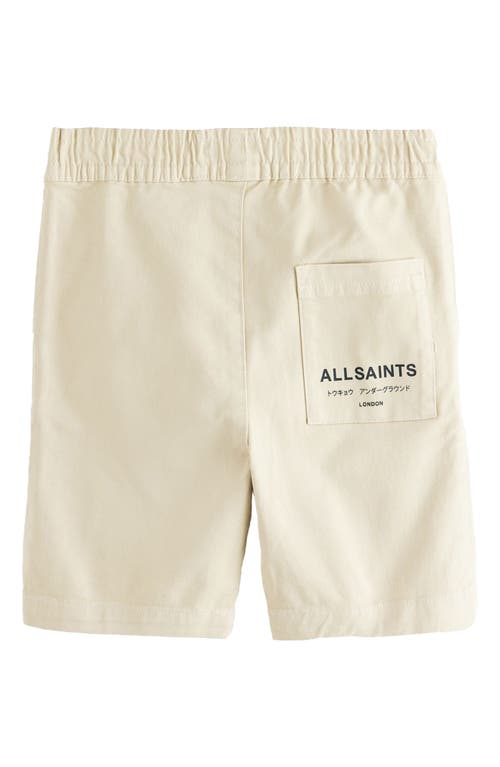 Smallsaints By Allsaints Kids' Underground Logo Sweat Shorts In Neutral