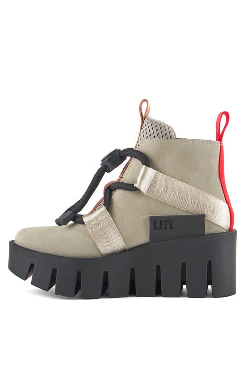 United Nude Grip Nomad Lo Platform Lug Bootie In Sustained Grey