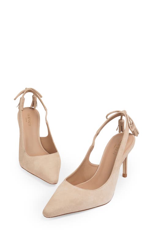 Lk Bennett Cary Slingback Pointed Toe Pump In Neutral