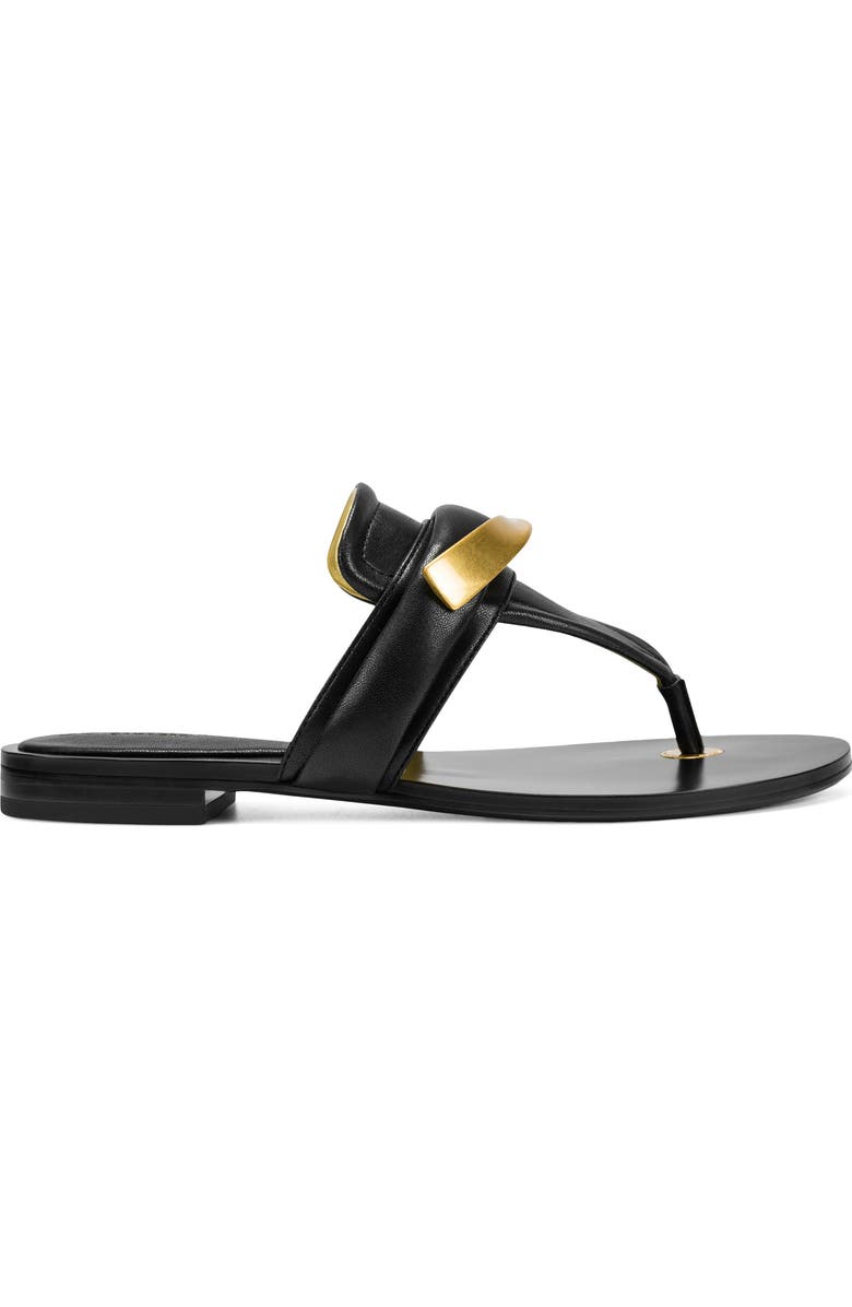 DKNY Velvet Flip Flop, Alternate, color, Black