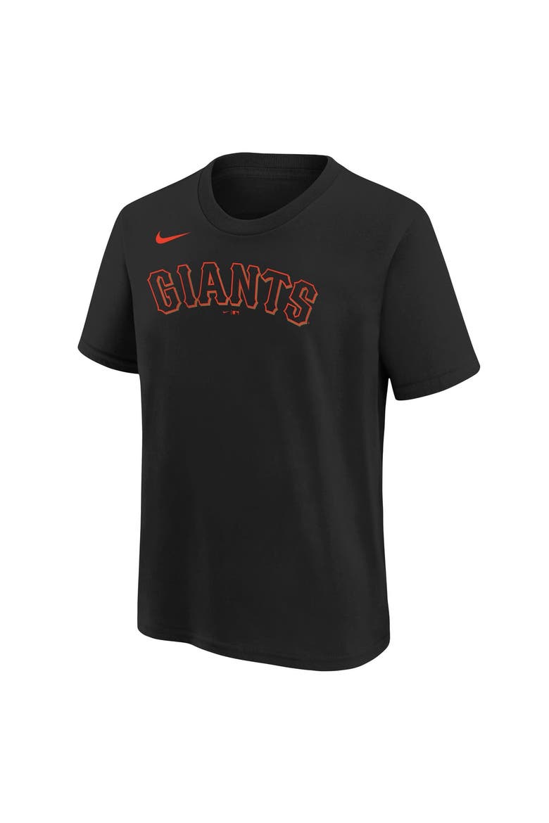 Youth Nike  Black San Francisco Giants Wordmark T-Shirt, Alternate, color, Black