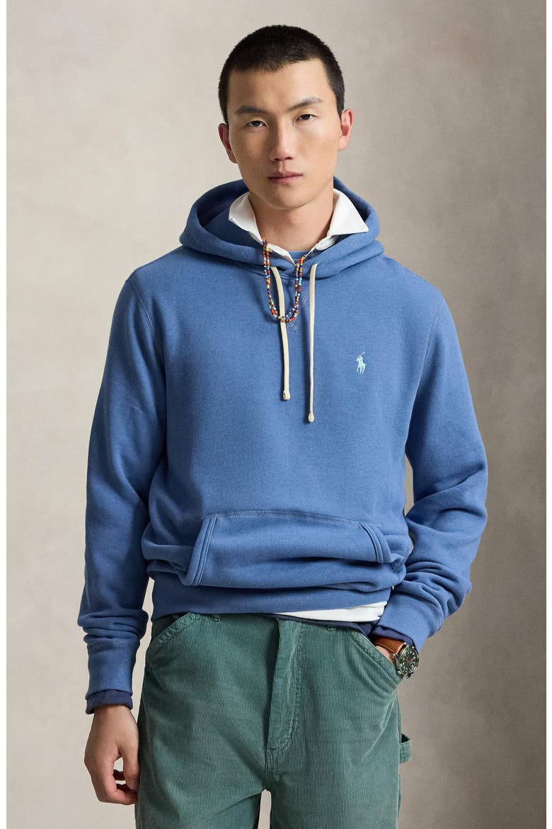 Fleece Hoodie, Alternate, color, BLUE