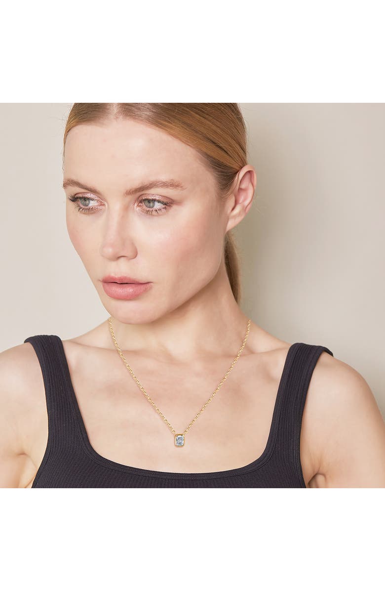 Jennifer Fisher 18K Gold Radiant Lab Created Diamond Pendant Necklace, Alternate, color, D0.5ct - 18K Yellow Gold